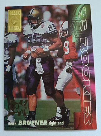 Mark Bruener Collector's Edge 1995 "Black Label" NFL Card #16 Pittsburgh Steelers
