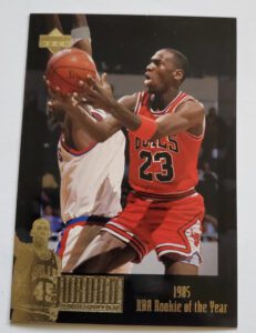 Michael Jordan Card #JC1 Upper Deck 1996 NBA Jordan Collection 3.5 x 5 inch Chicago Bulls