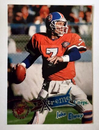John Elway Topps Stadium Club 1995 "Extreme Corps" Card #X189 Denver Broncos