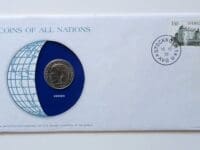 Sweden Coin Stamped Envelope An Europe Country From Franklin Mint with C.O.A