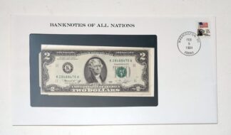 United States National Banknote 2 Dollar No. K28488470A With Information Card