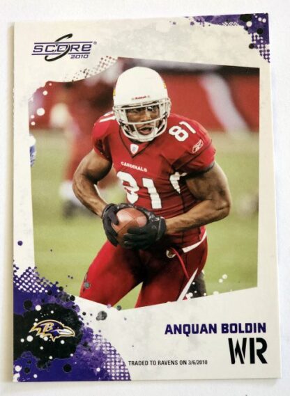 Anquan Boldin Score 2010 NFL Card #2 Baltimore Ravens