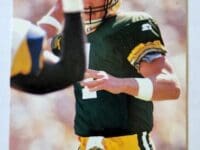 Brett Favre Pinnacle 1996 NFL Trading Card #40 "Foil" Green Bay Packers