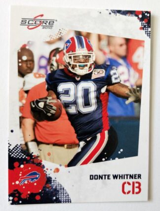 Donte Whitner Score 2010 NFL Trading Card #29 Buffalo Bills