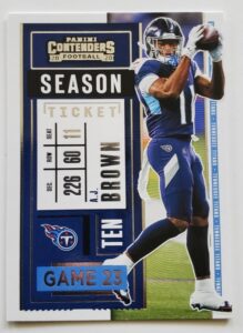 A.J. Brown Panini Contender 2020 NFL Card #10 Tennessee Titans