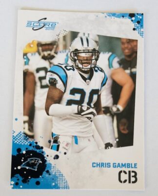 Chris Gamble Score 2010 NFL Trading Card #38 Carolina Panthers