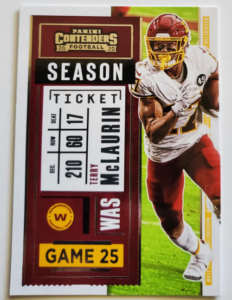 Terry McLaurin Panini Contender 2020 NFL Card #8 Washington Redskins