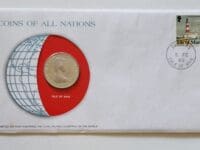 Isle of Man Coin Stamped Envelope A Europe Island Country from Franklin Mint