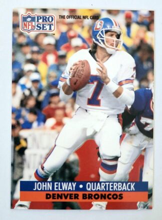 John Elway Pro Set 1991 NFL Card #138 Quarterback Denver Broncos