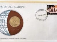 Solomon Islands Mint Coin Stamped Envelope Oceania Country Franklin Mint