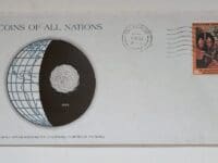 Iraq Coin Stamped Envelope An Asian Country From Franklin Mint with C.O.A