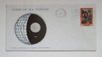 Iraq Coin Stamped Envelope An Asian Country From Franklin Mint with C.O.A