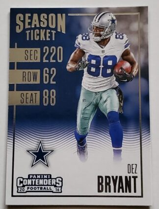 Dez Bryant Panini Contenders 2016 NFL Trading Card #3 Dallas Cowboys