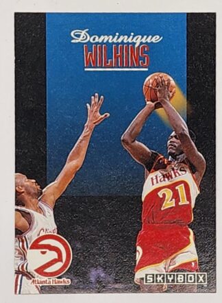 Dominique Wilkins Skybox 1992 NBA Trading Card #8 Atlanta Hawks