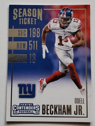 Odell Beckham Jr. Panini Contenders 2016 NFL Trading Card #5 New York Giants