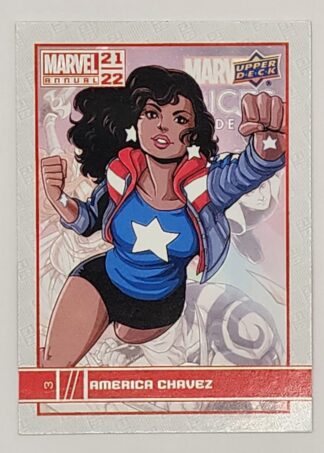 America Chavez Upper Deck 2021 Marvel Comic Card #3