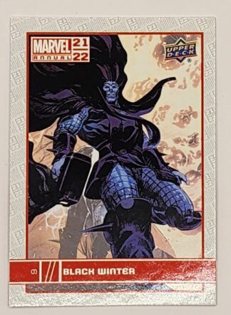 Black Winter Upper Deck 2021 Marvel Comic Card #9