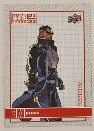 Blade Upper Variant Deck 2021 Marvel Comic Card #10