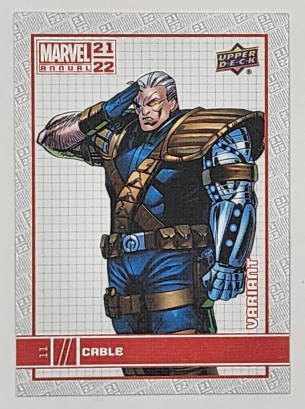 Cable Upper Variant Deck 2021 Marvel Comic Card #11