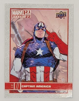 Captain America Upper Deck 2021 Marvel Comic Card #12