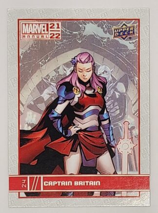 Captain Britain Upper Deck 2021 Marvel Comic Card #24