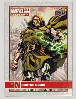 Doctor Doom Marvel Upper Deck 2021 Marvel Comic Card #18