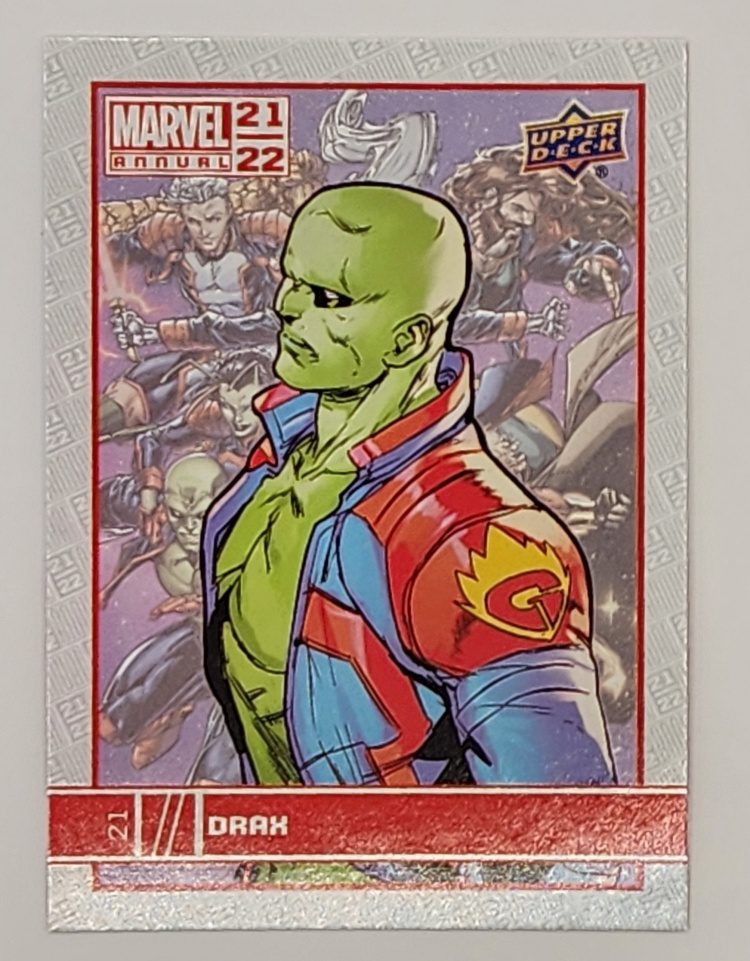 Drax Upper Deck 2021 Marvel Comic Card #21