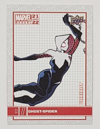 Ghost-Spider Upper Variant Deck 2021 Marvel Comic Card #32