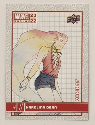 Karolina Dean Variant Upper Deck 2021 Marvel Comic Card #41