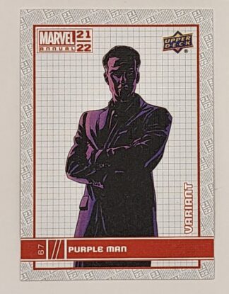 Purple Man Variant Upper Deck 2021 Marvel Comic Card #67