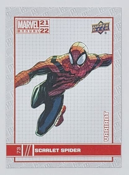 Scarlet Spider Variant Upper Deck 2021 Marvel Comic Card #73