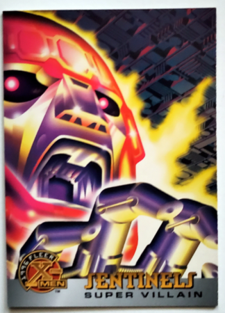 Sentinels X-Men Fleer 1996 "Super Villain" Marvel Comic Card #75