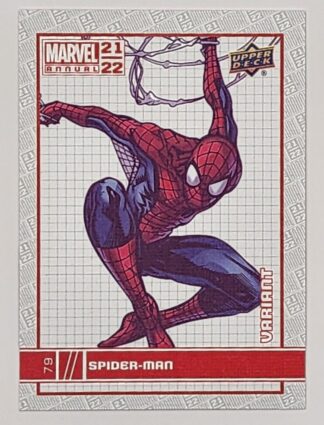 Spider-Man Variant Upper Deck 2021 Marvel Comic Card #79