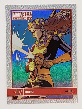 Aero Blue Upper Deck 2021 Marvel Comic Card #2