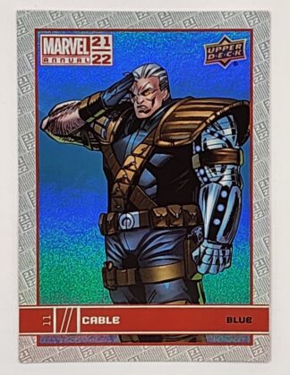 Cable Blue Upper Deck 2021 Marvel Comic Card #11
