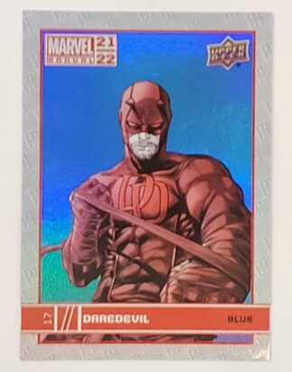 Daredevil Blue Upper Deck 2021 Marvel Comic Card #17