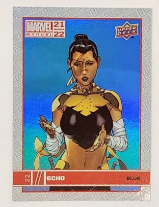 Echo Blue Upper Deck 2021 Marvel Comic Card #22