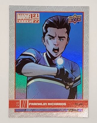 Franklin Richards Blue Upper Deck 2021 Marvel Comic Card #25