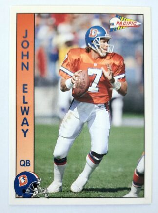 John Elway Pacific 1992 NFL Sports Trading Card #75 Denver Broncos