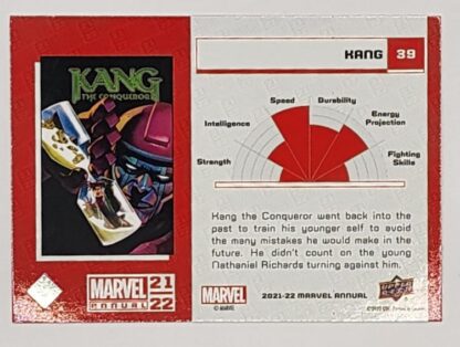 Kang Upper Deck 2021 Marvel Comic Card #39 Back