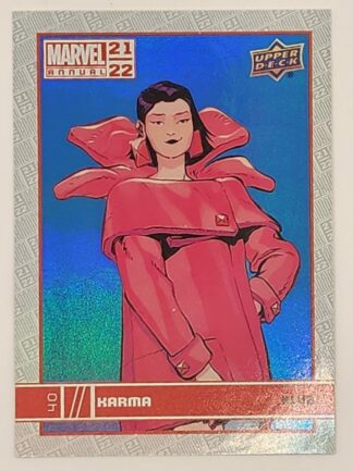 Karma Blue Upper Deck 2021 Marvel Comic Card #40