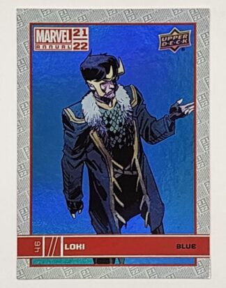 Loki Blue Upper Deck 2021 Marvel Comic Card #46