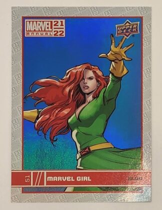 Marvel Girl Blue Upper Deck 2021 Marvel Comic Card #51