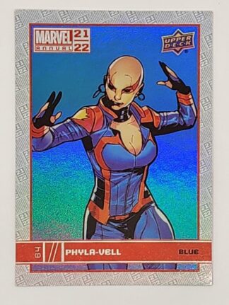 Phyla-Vell Blue Upper Deck 2021 Marvel Comic Card #64