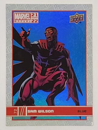 Sam Wilson Blue Upper Deck 2021 Marvel Comic Card #72