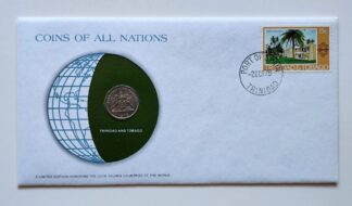 Trinidad and Tobago Coin Stamped Envelope From Franklin Mint
