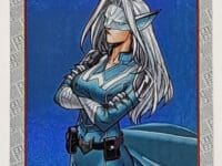 White Fox Blue Upper Deck 2021 Marvel Comic Card #95