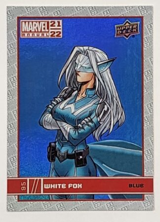 White Fox Blue Upper Deck 2021 Marvel Comic Card #95
