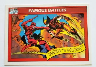 Daredevil vs Wolverine Marvel 1990 Impel Marketing Comic Card #109
