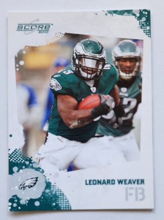 Leonard Weaver Score 2010 NFL Card #223 Philadelphia Eagles